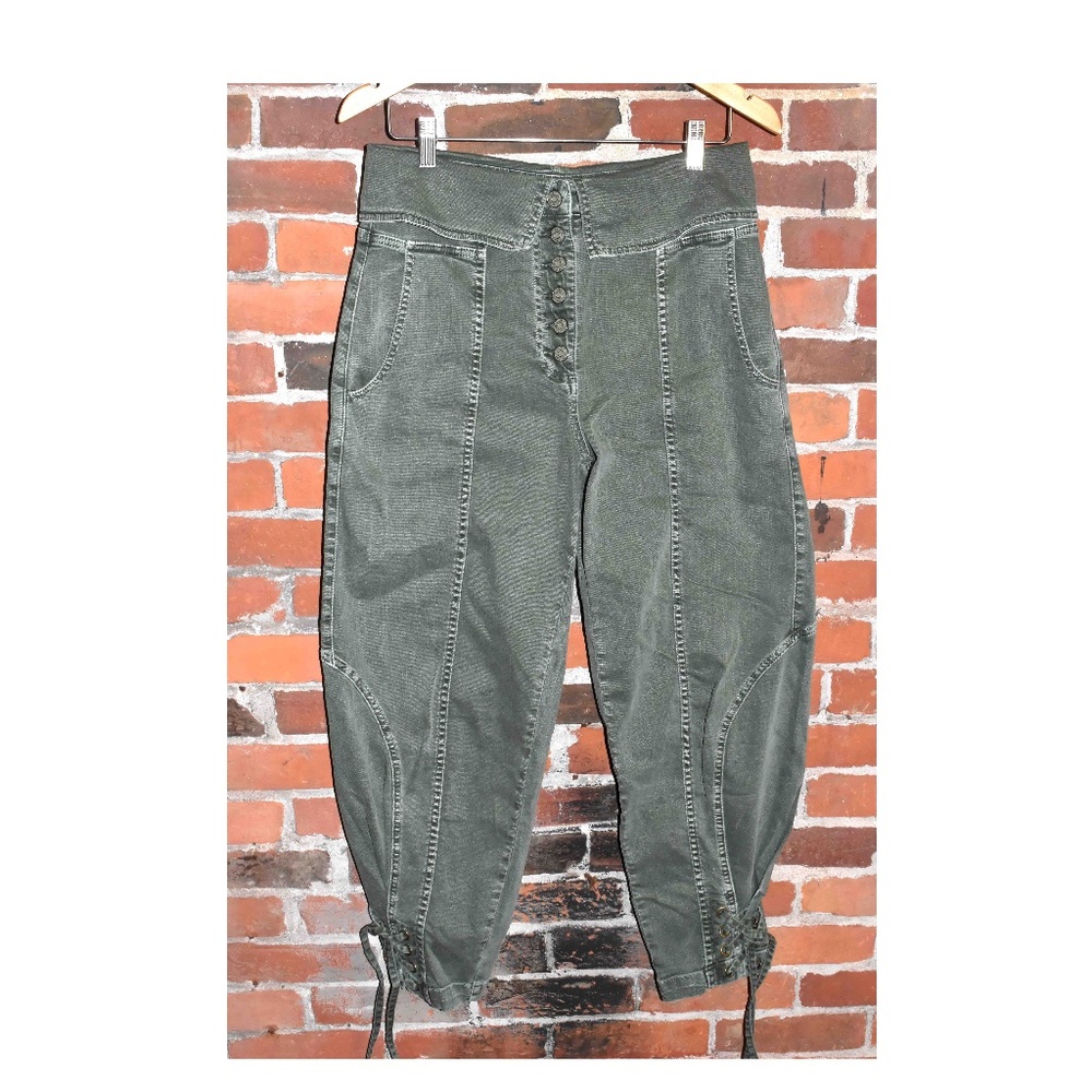 NWT Ulla Johnson Kingston Peg Fold Over High Rise Pants Size 2 $445